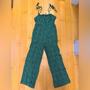 First Monday Green Floral Jumpsuit